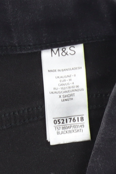 Marks & Spencer Black Jegging Jeans 8 - Women's Regular Fit
