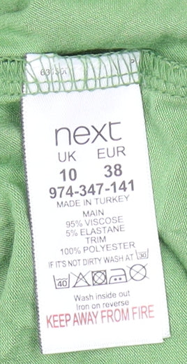 Next Women's Green Sleeveless Tank Top - Size 10