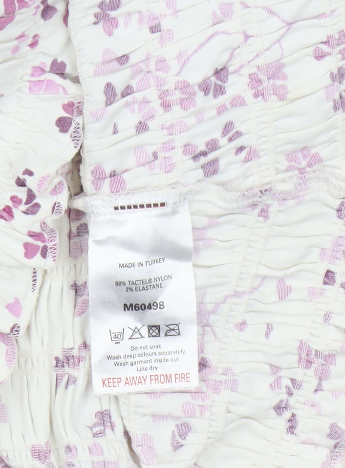 Next Women's Multicoloured Floral Blouse, Size 10
