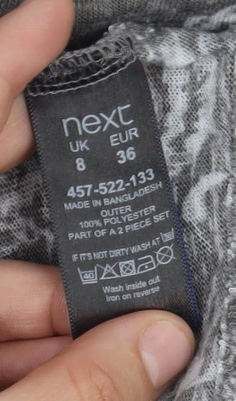 Next Women's Grey Paisley Pullover Jumper Size 8