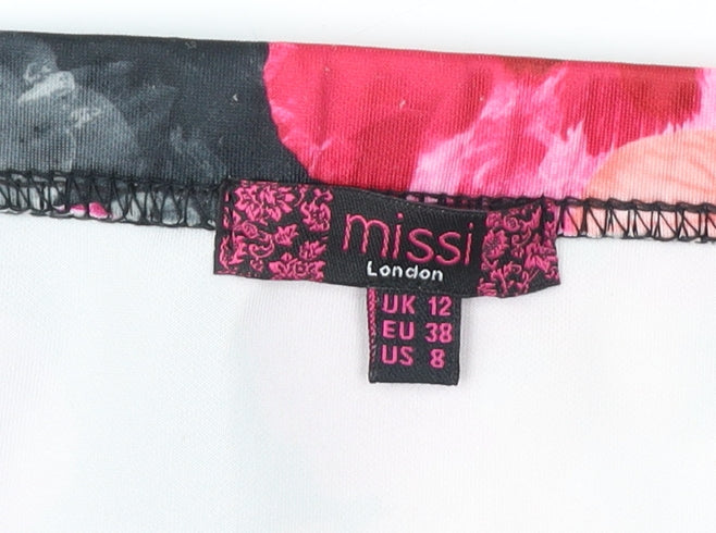 Missi London Floral Bodycon Dress UK 12