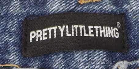 PRETTYLITTLETHING Women's Blue High Rise Mom Jeans Size 4