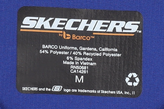 Skechers Unisex Blue M Workwear T-Shirt V-Neck