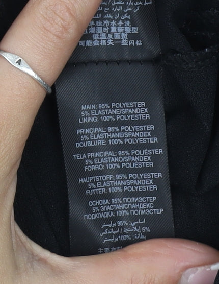 Lipsy Black Bodycon Dress - Size 10, Party Staple