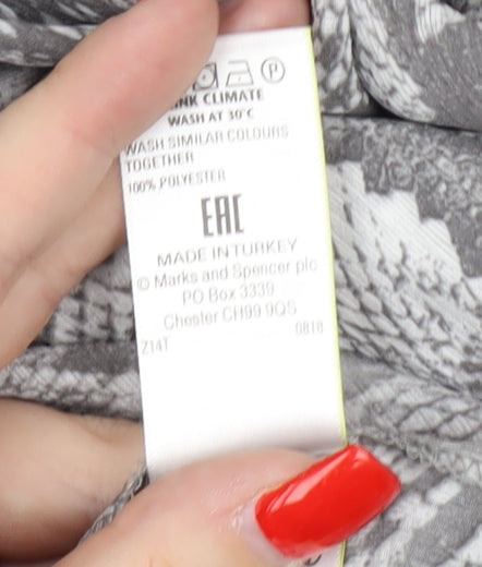 Marks & Spencer Women's Grey Animal Print Blouse