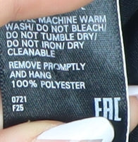 Marks and Spencer Black Puff Sleeve Shift Dress - Size 8