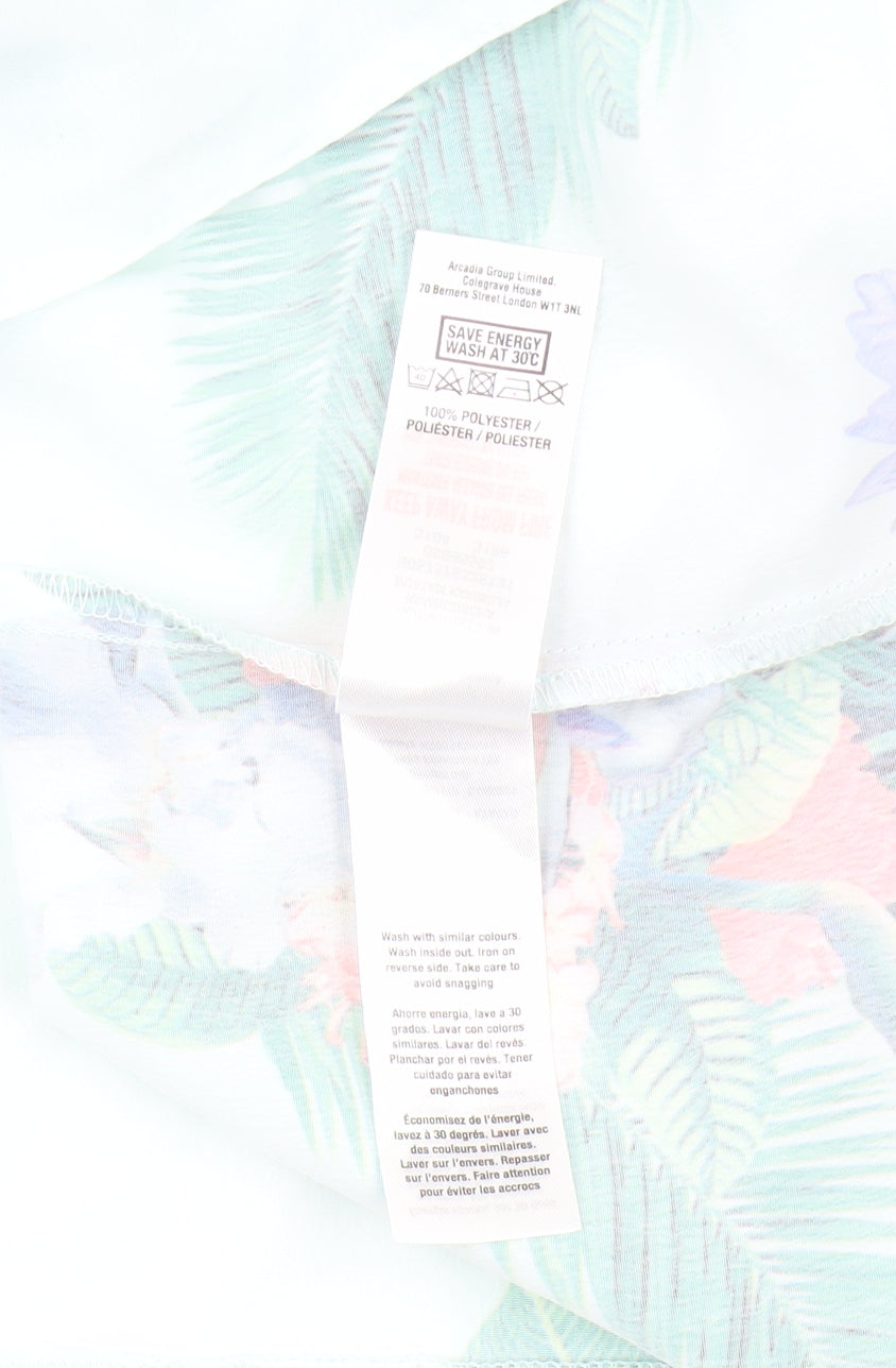 Dorothy Perkins Women's Multicoloured Floral Blouse Size 16