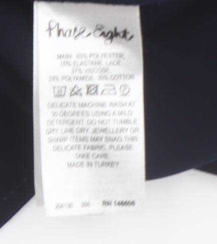 Phase Eight Women's Blue Lace A-Line Dress Size 10
