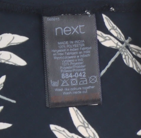 Next Women's Black Animal Print Dress Size 10