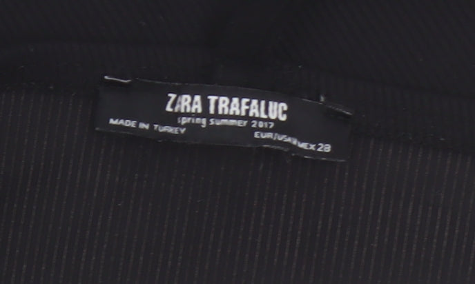 Zara Black Cropped Halter Tank for Women, Size S