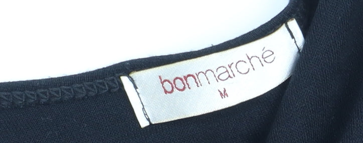 Bonmarché Women's Black V-Neck Cardigan - M