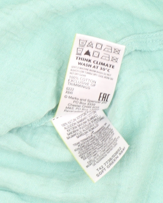 Marks & Spencer Women's Green Shift Dress Size 6