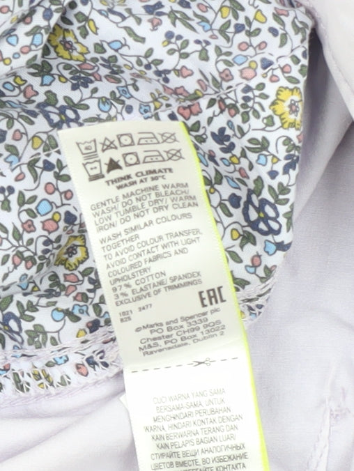 Marks and Spencer Women's White Chino Trousers Size 8