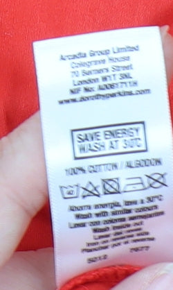 Dorothy Perkins Women's Red Blouse, Size 8, Boat Neck