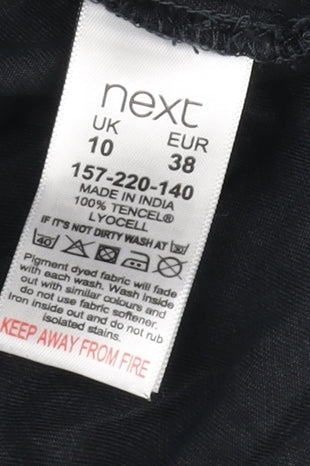 Next Women's Black Shirt Dress, Size 10, Casual Chic