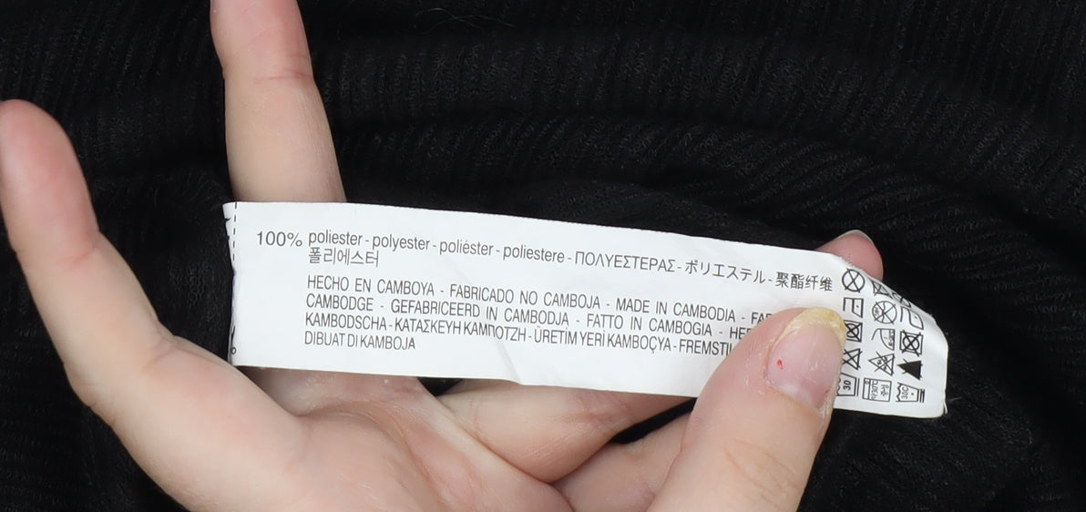 Zara Women's Black Long Sleeve Blouse M