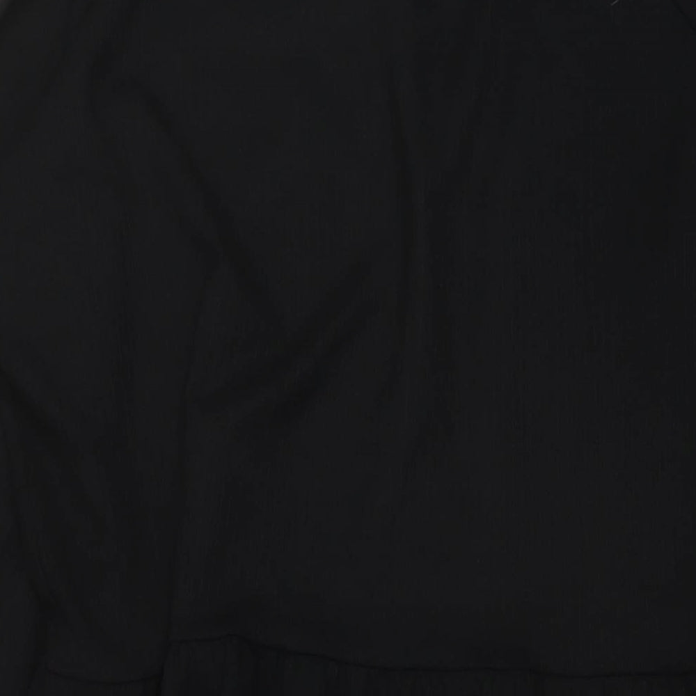 Very Womens Black Polyester A-Line Size 16 Round Neck Pullover