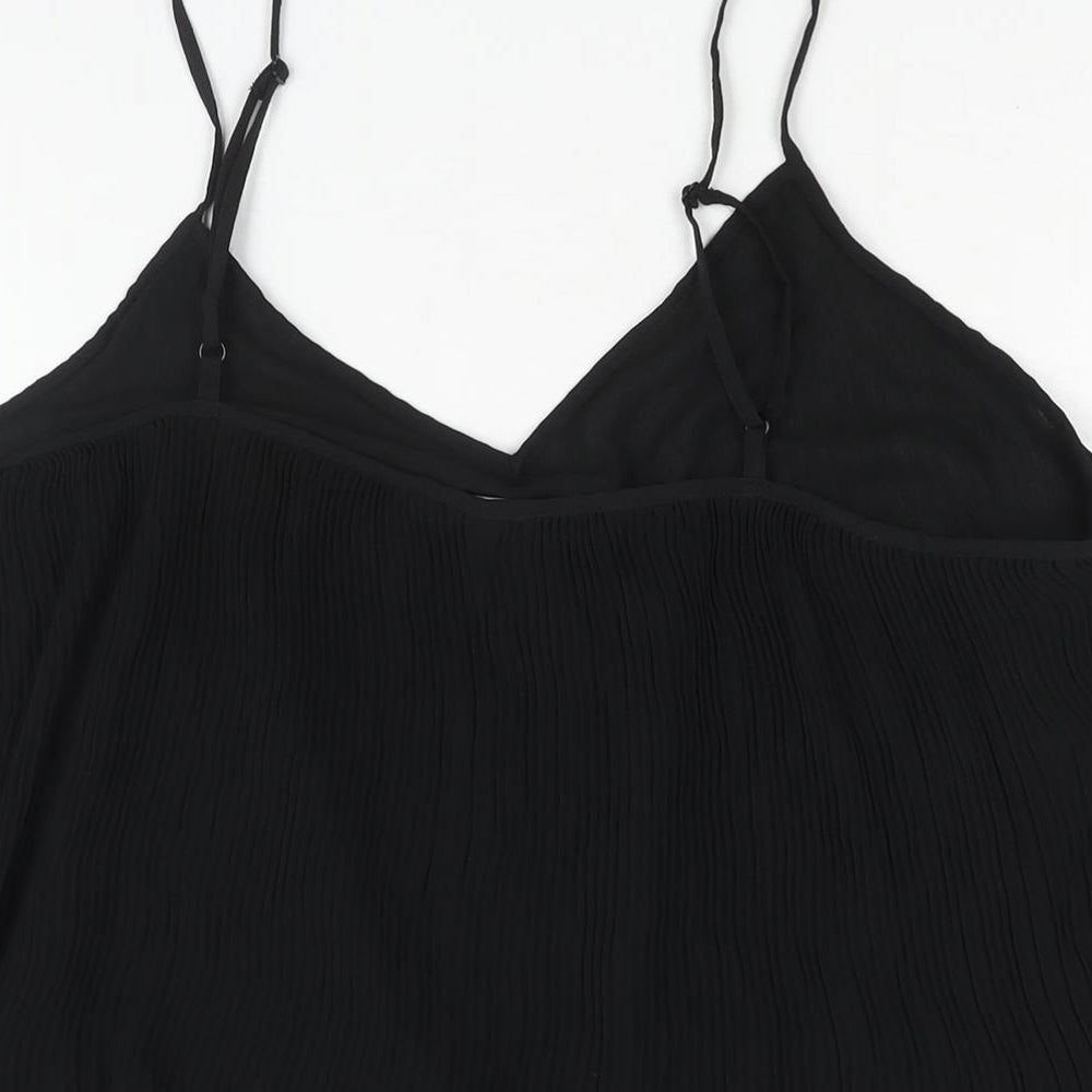 Very Womens Black Polyester Camisole Blouse Size 16 V-Neck