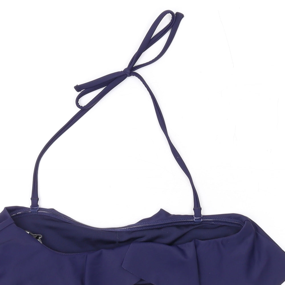 Jack Wills Womens Blue Nylon Top Size 8