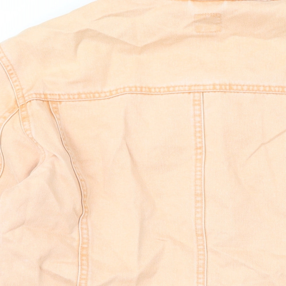 Montego Womens Orange Jacket Size 12 Button