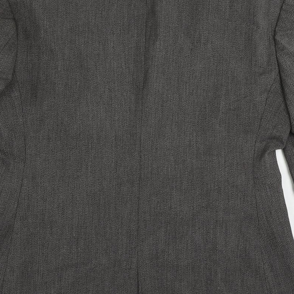 ASOS Mens Grey Polyester Jacket Suit Jacket Size 40 Regular