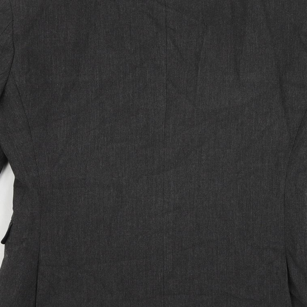 NEXT Mens Grey Polyester Jacket Suit Jacket Size 34 Regular