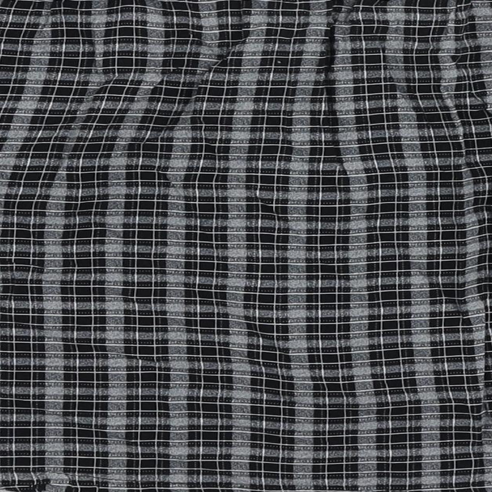 Urban renewal Womens Grey Plaid Viscose Mini Skirt Size S Button - Pockets
