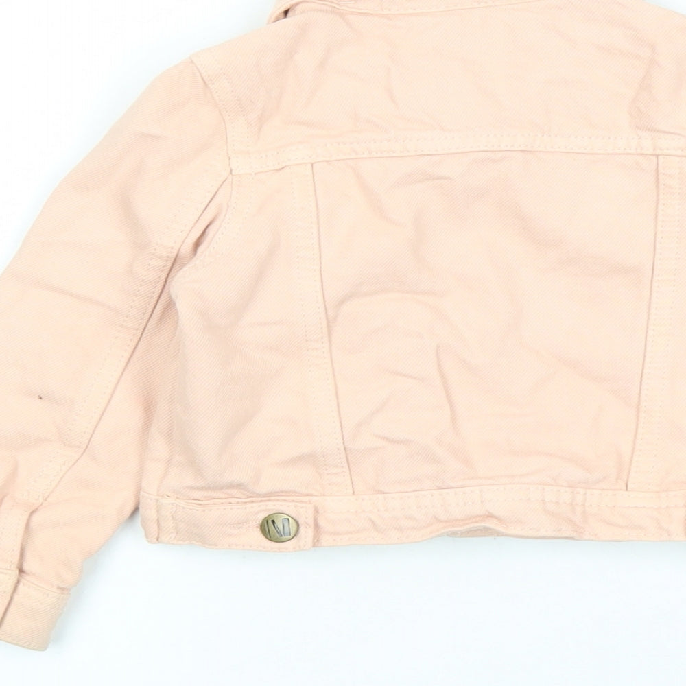John Lewis Girls Pink Jacket Size 3 Years Button