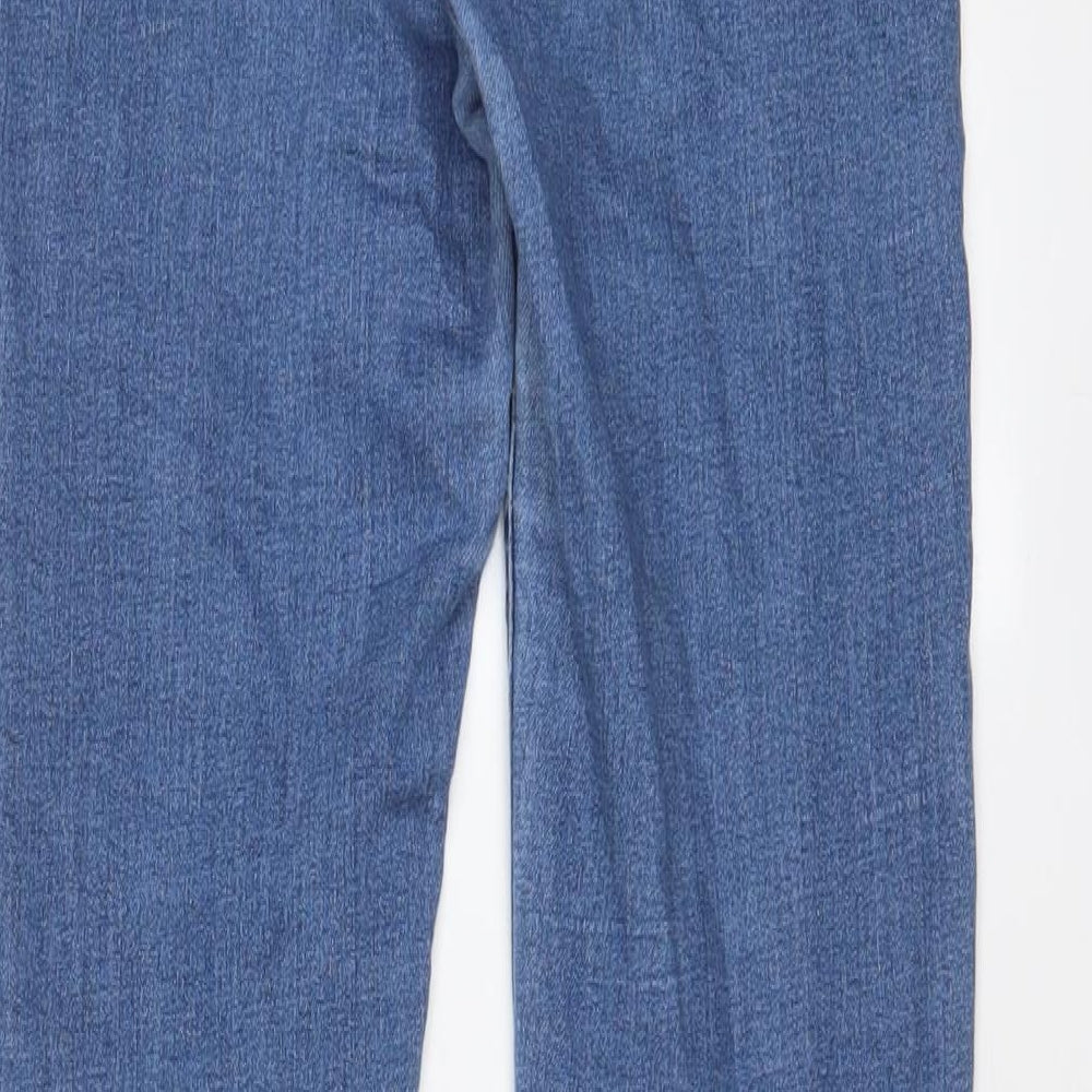 MOMOKROM Womens Blue Cotton Skinny Jeans Size 8 L28 in Regular Zip - Pockets