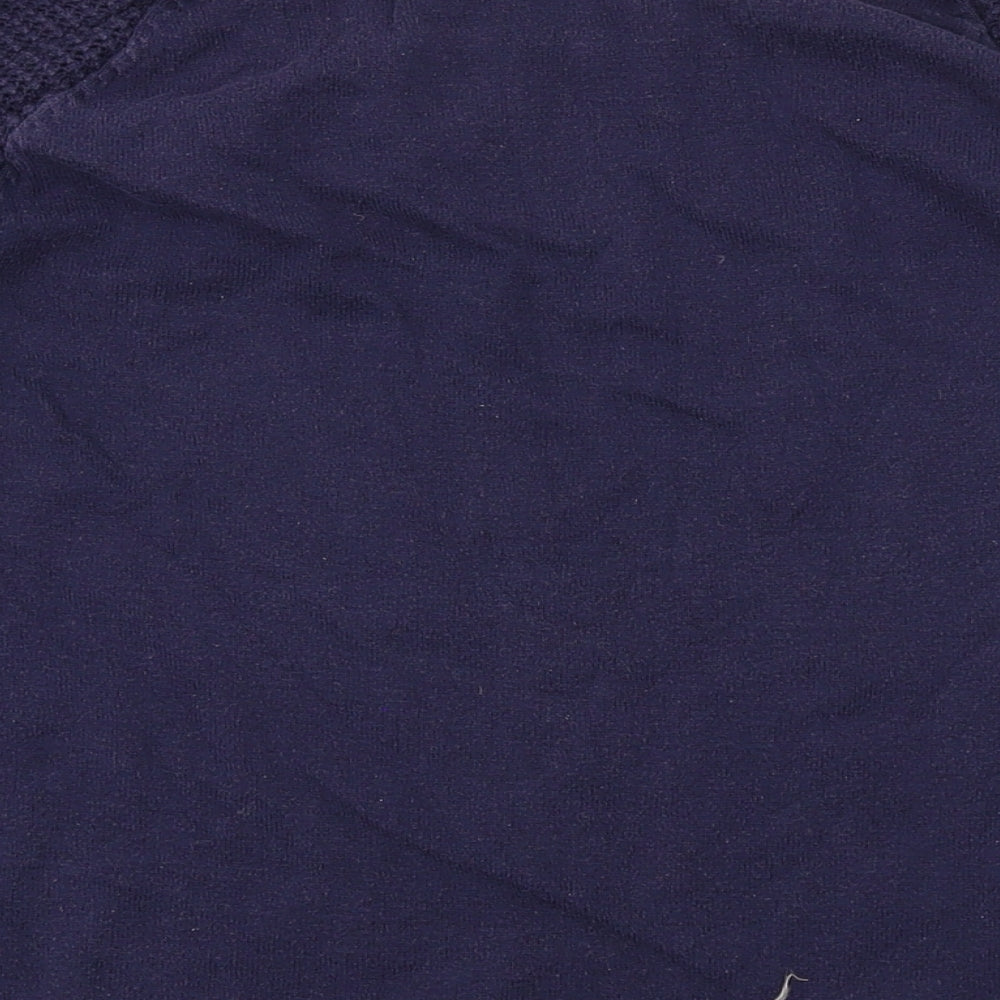 Gap Womens Blue Boat Neck Cotton Pullover Jumper Size M