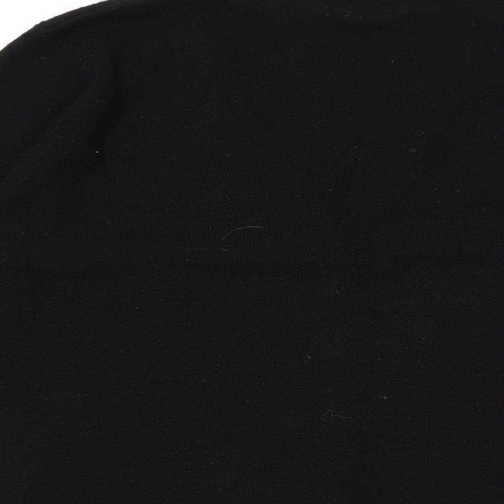 Dorothy Perkins Womens Black V-Neck Acrylic Cape Jumper Size 12
