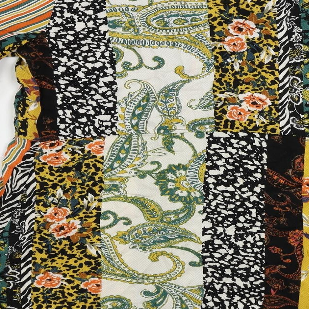 Apricot Womens Multicoloured Paisley Viscose Basic Blouse Size 8 V-Neck