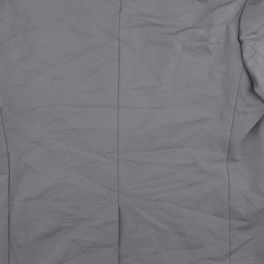 NOAK Mens Grey Viscose Jacket Suit Jacket Size 44 Regular