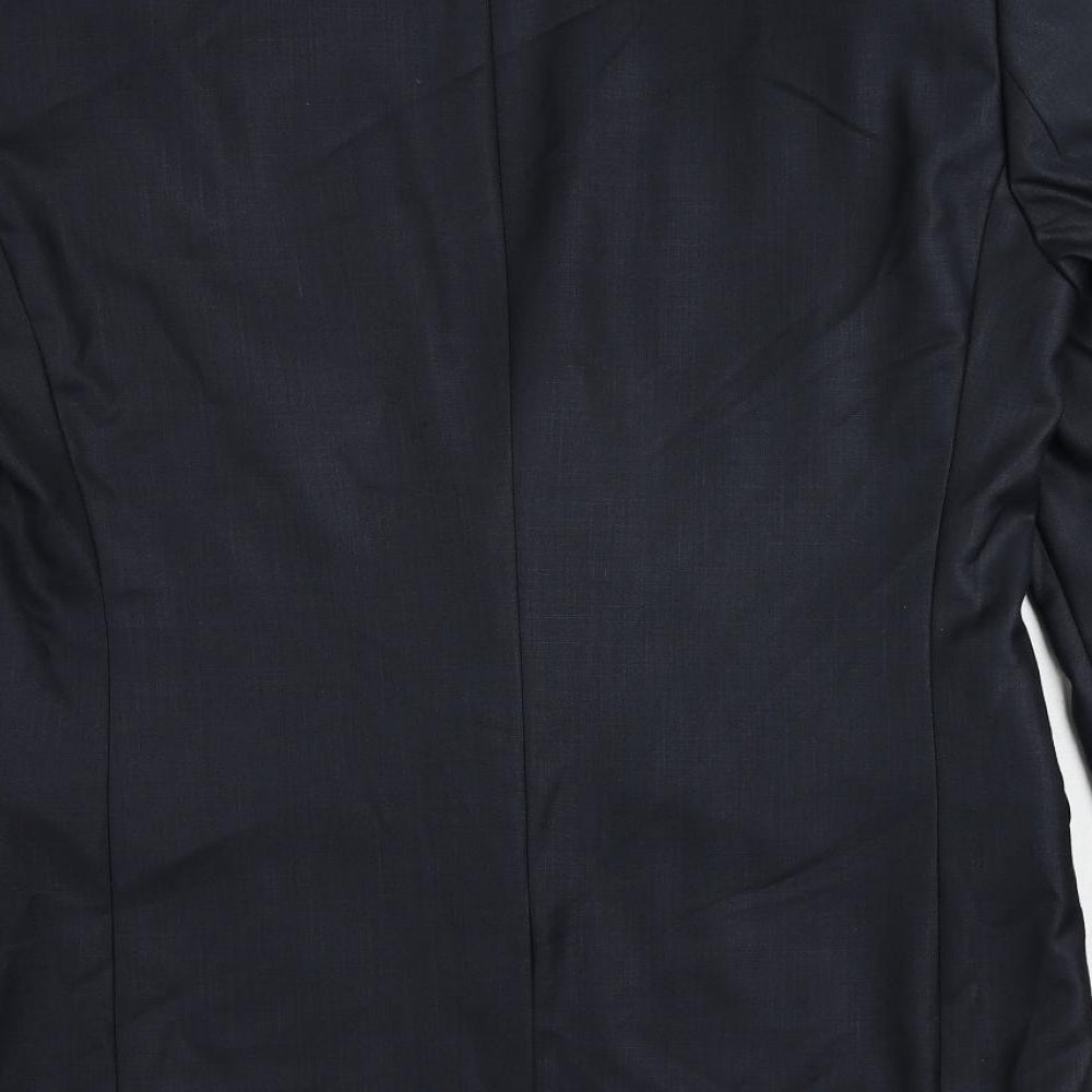 NEXT Mens Blue Polyester Jacket Suit Jacket Size 40 Regular