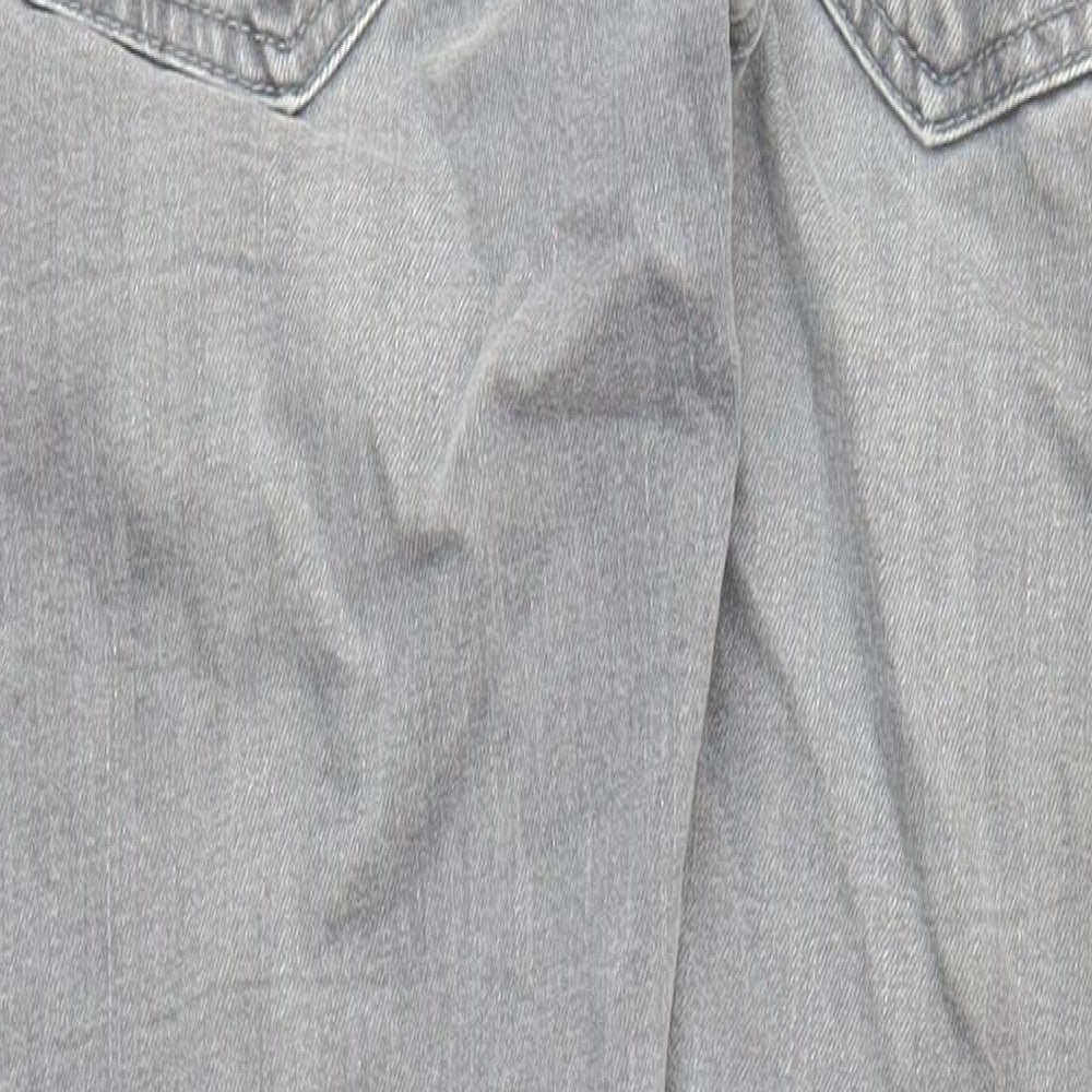 NEXT Mens Grey Cotton Skinny Jeans Size 30 in L31 in Regular Zip - Pockets