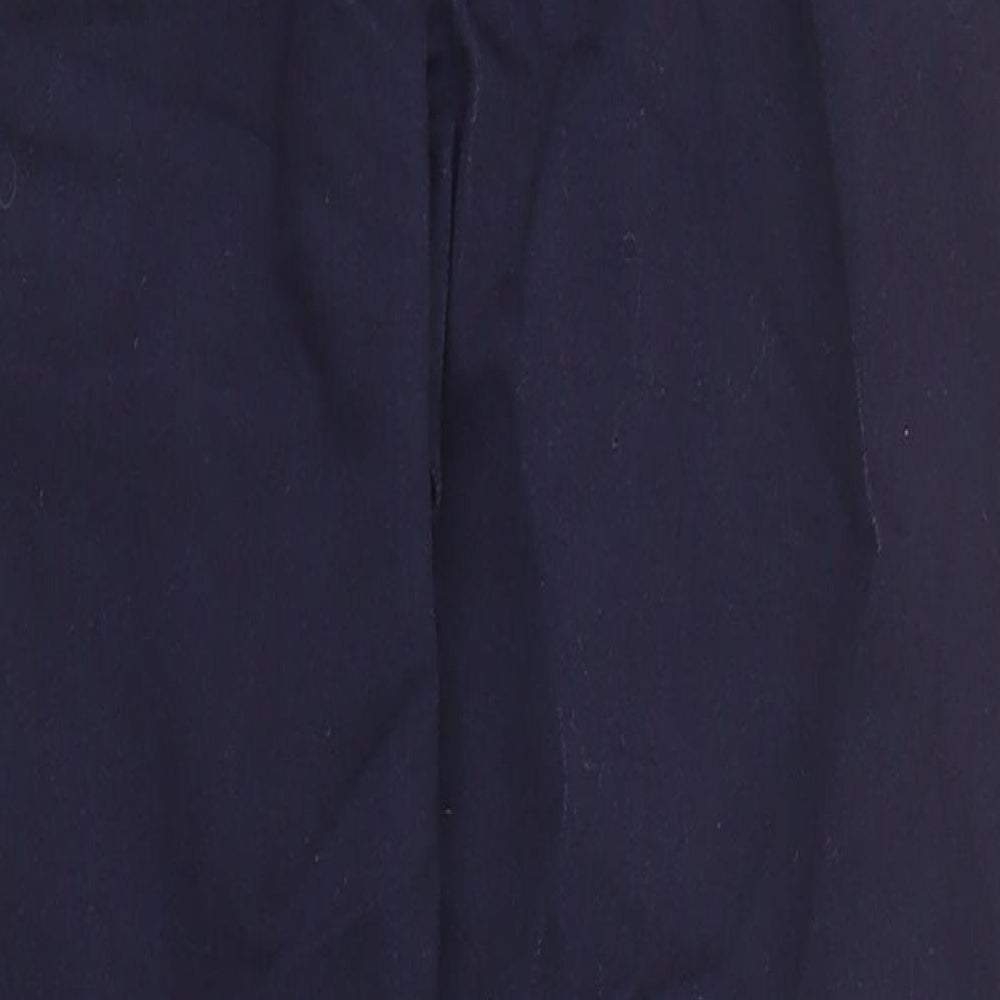 Marks & Spencer Womens Blue Cotton Skinny Jeans Size 6 L27 in Regular Zip