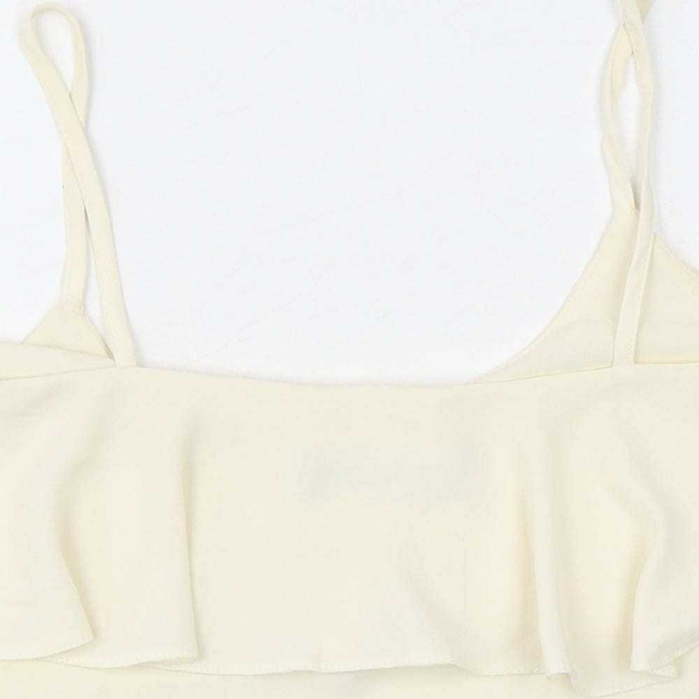 Dorothy Perkins Womens Ivory Polyester Camisole Tank Size 6 V-Neck