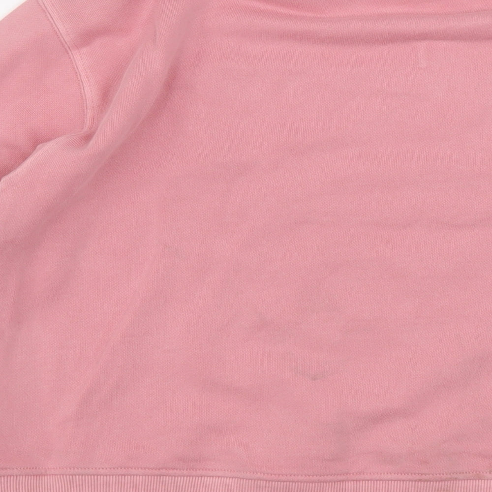 Marks & Spencer Womens Pink Cotton Pullover Sweatshirt Size XS Pullover