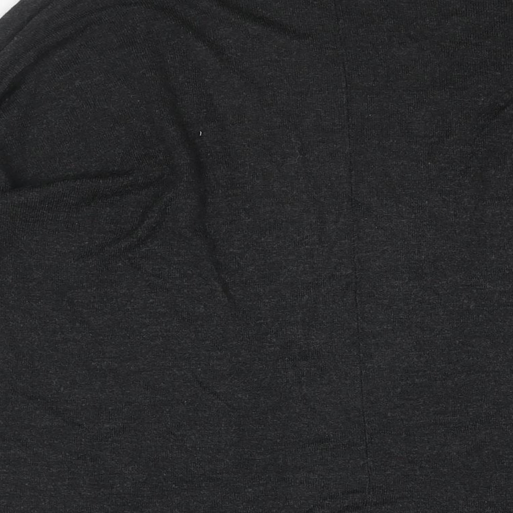 H&M Womens Black V-Neck Acrylic Cardigan Jumper Size S
