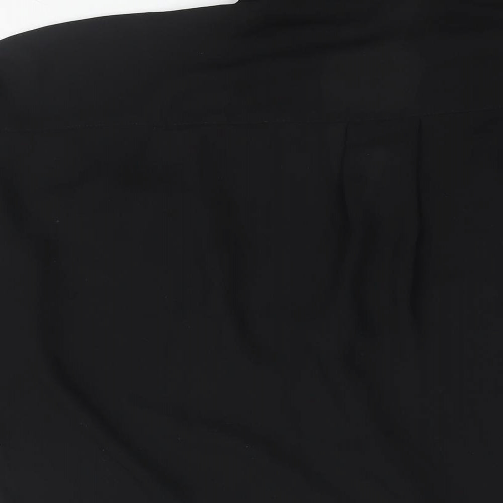ASOS Womens Black Polyester Basic Blouse Size 8 Collared