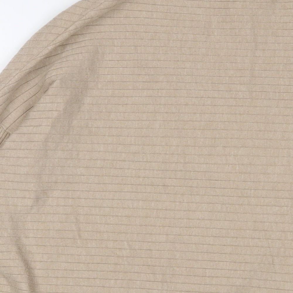 Principles Womens Beige Round Neck Polyester Pullover Jumper Size M