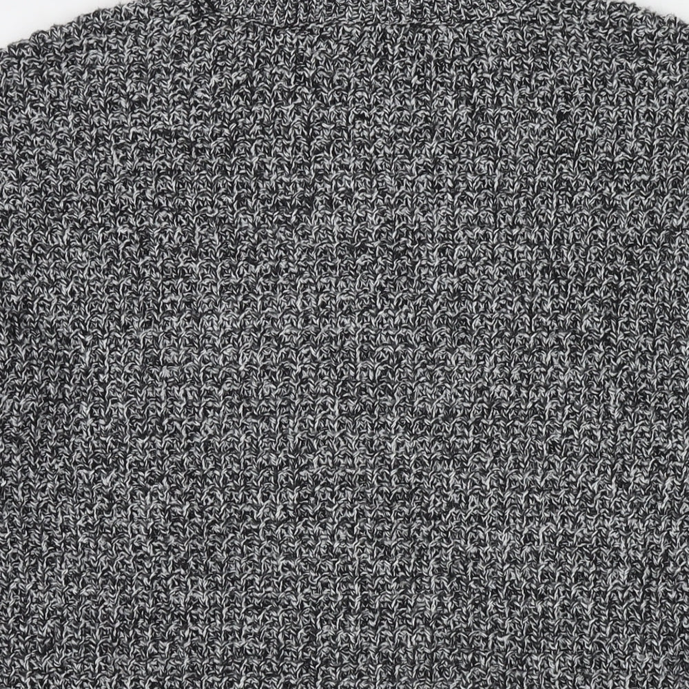 H&M Womens Black Roll Neck Acrylic Pullover Jumper Size S