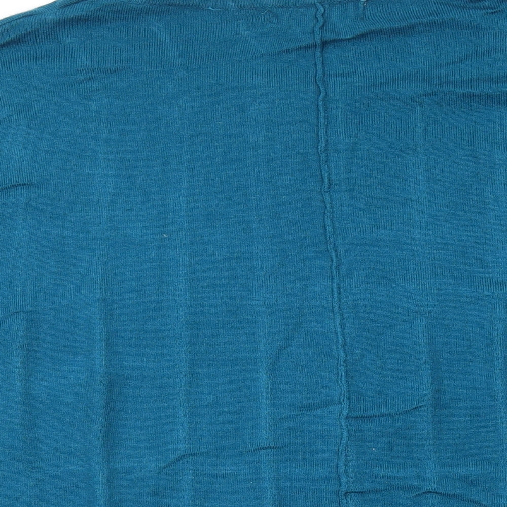 Louche Womens Blue Round Neck Viscose Pullover Jumper Size 16