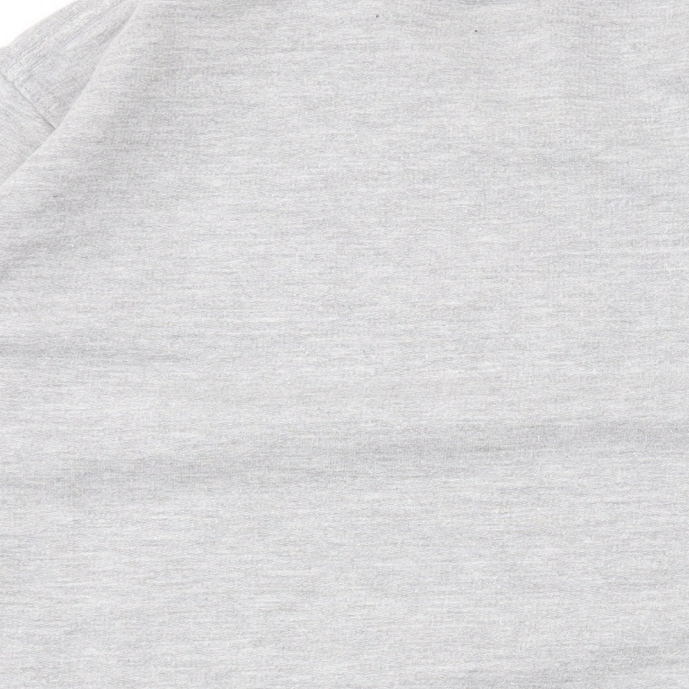 Stars & Stripes Mens Grey Cotton Pullover Sweatshirt Size S - Logo