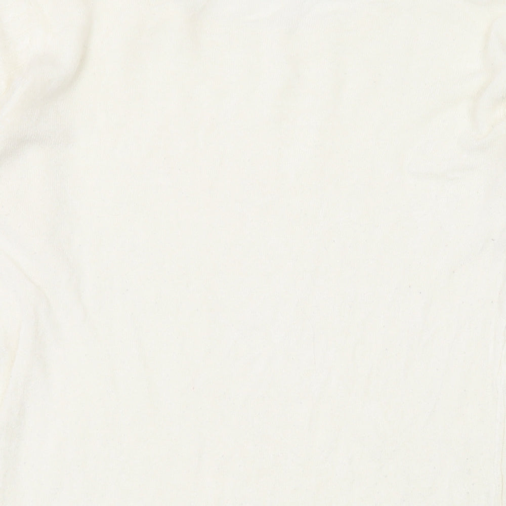 Dorothy Perkins Womens Ivory Round Neck Acrylic Pullover Jumper Size 10