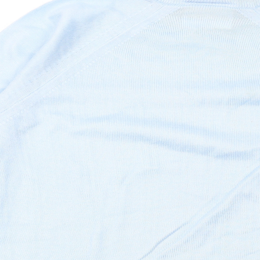 Debenhams Womens Blue Round Neck Acrylic Pullover Jumper Size 14