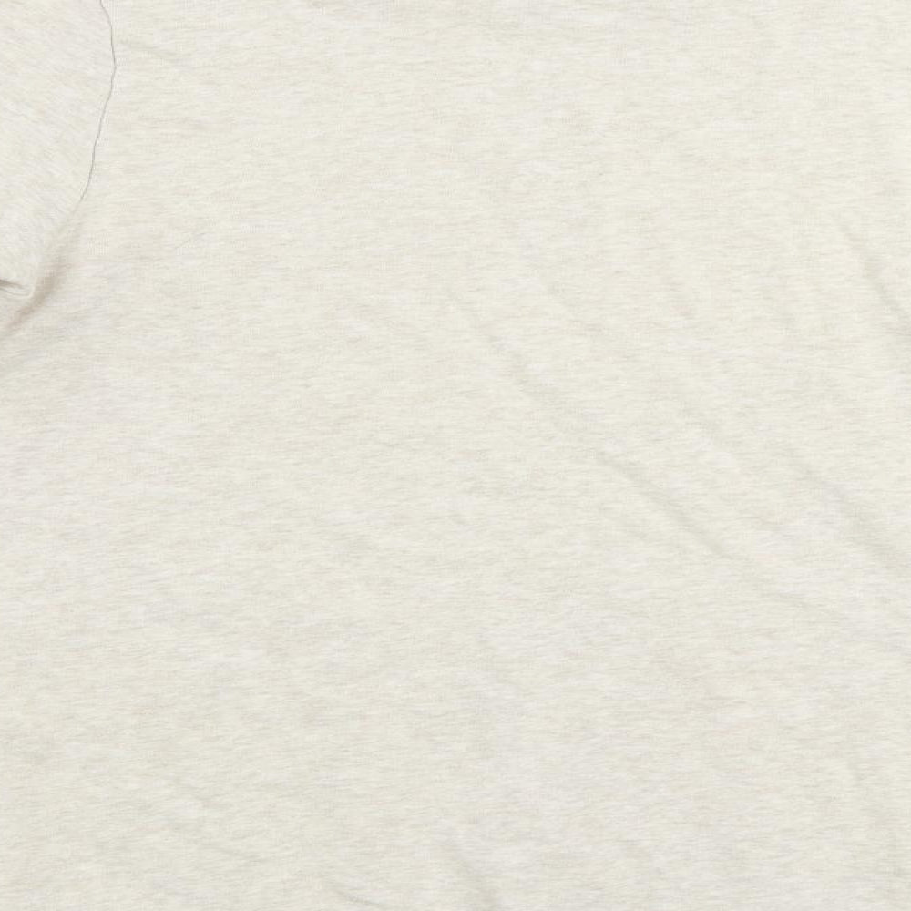 Find Mens Beige Cotton Pullover Sweatshirt Size S