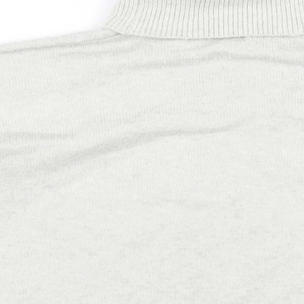 Missguided Womens Grey Roll Neck Polyester Pullover Jumper Size 6