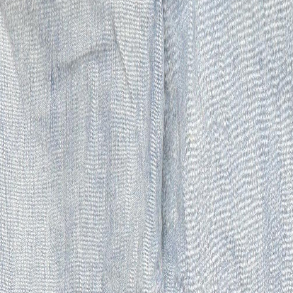 Waredenim Womens Blue Cotton Skinny Jeans Size 10 L30 in Regular Zip - Pockets