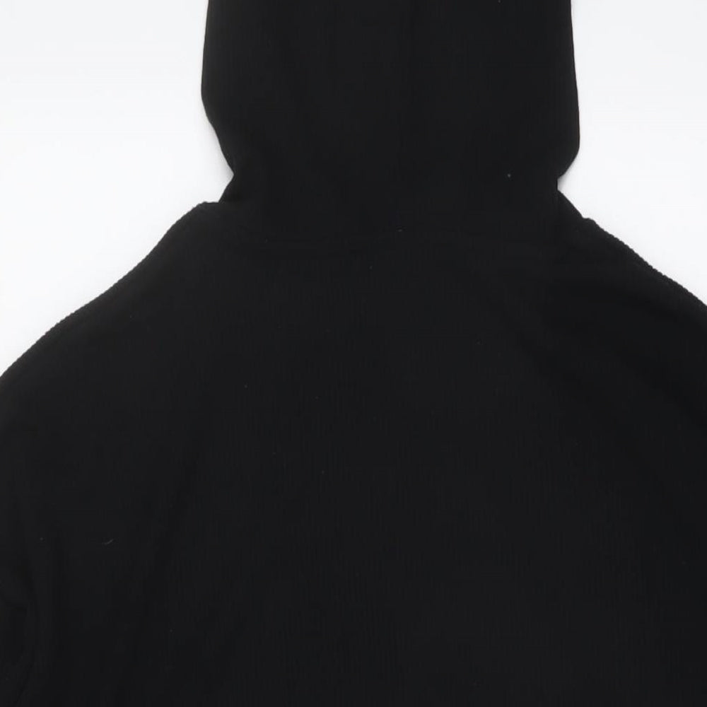 USA Pro Womens Black Polyester Pullover Hoodie Size 12 Pullover